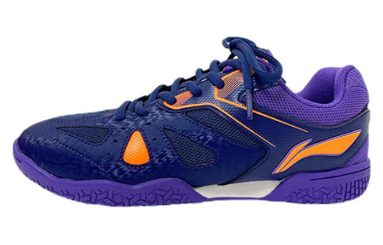 Li Ning Cushioning, Wear Resistant Low top Table Tennis Shoes Unisex Navy