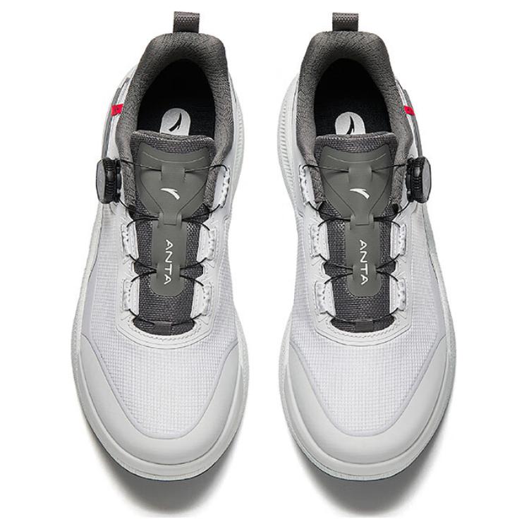 Anta Wanli Slip Resistant And Abrasion Resistant Coverage Low top Training Shoes Men’s Sand Grain Gray
