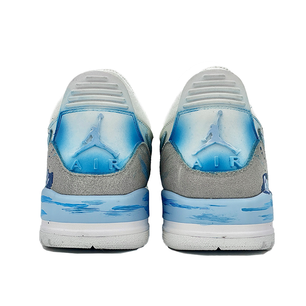Jordan Legacy 312 Vintage Basketball Shoes Men’s Low Top Blue Gray White