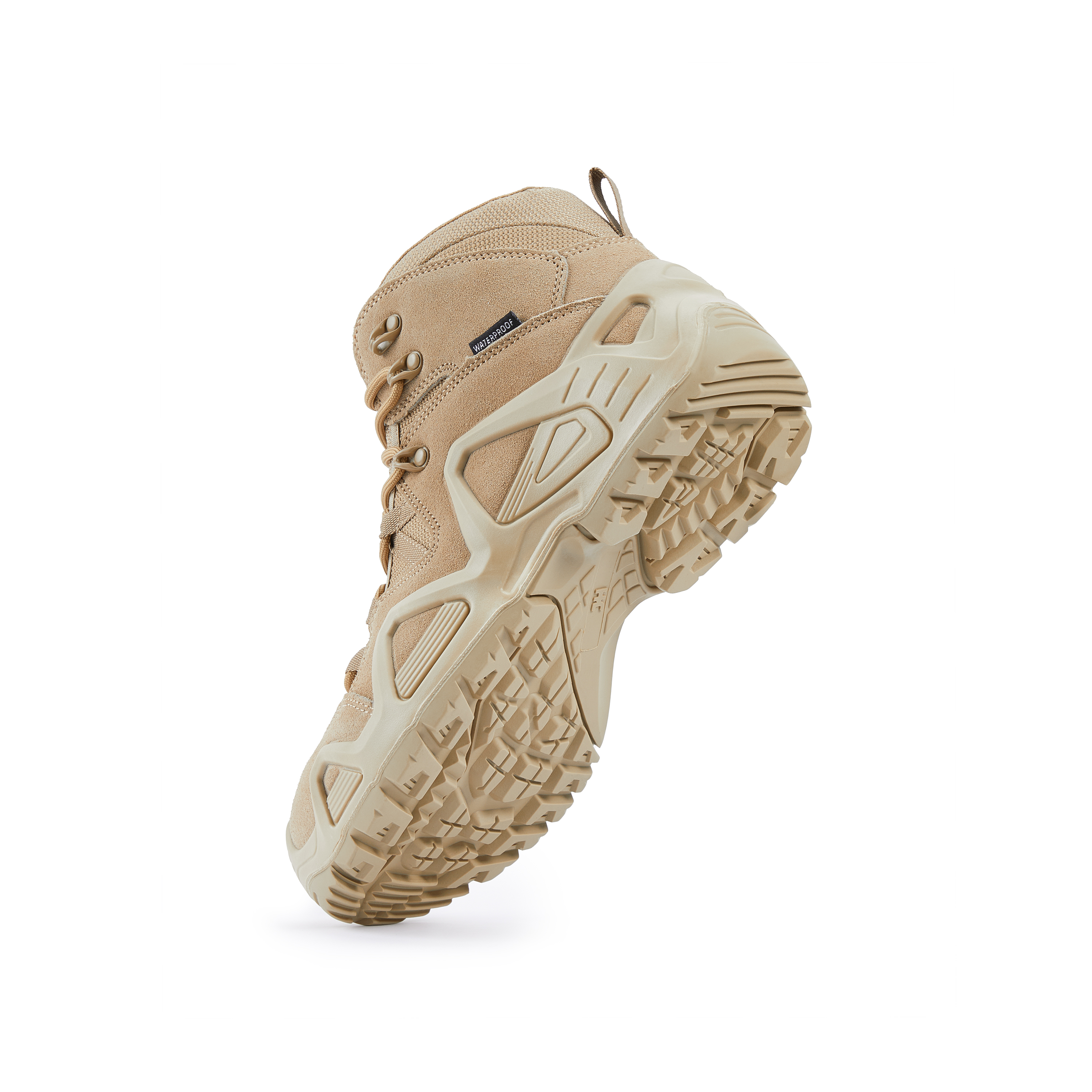 JIHUA Cow Suede Mid top Mountaineering Shoes Unisex
