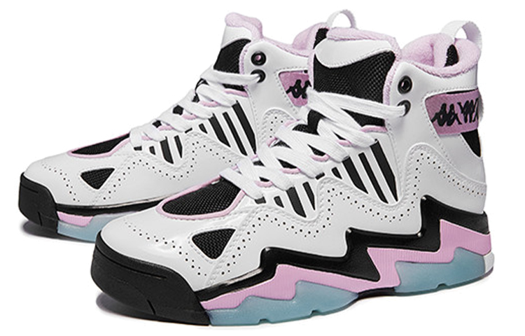 Kappa Comfortable High top Vintage Basketball Shoes Women’s Pink White