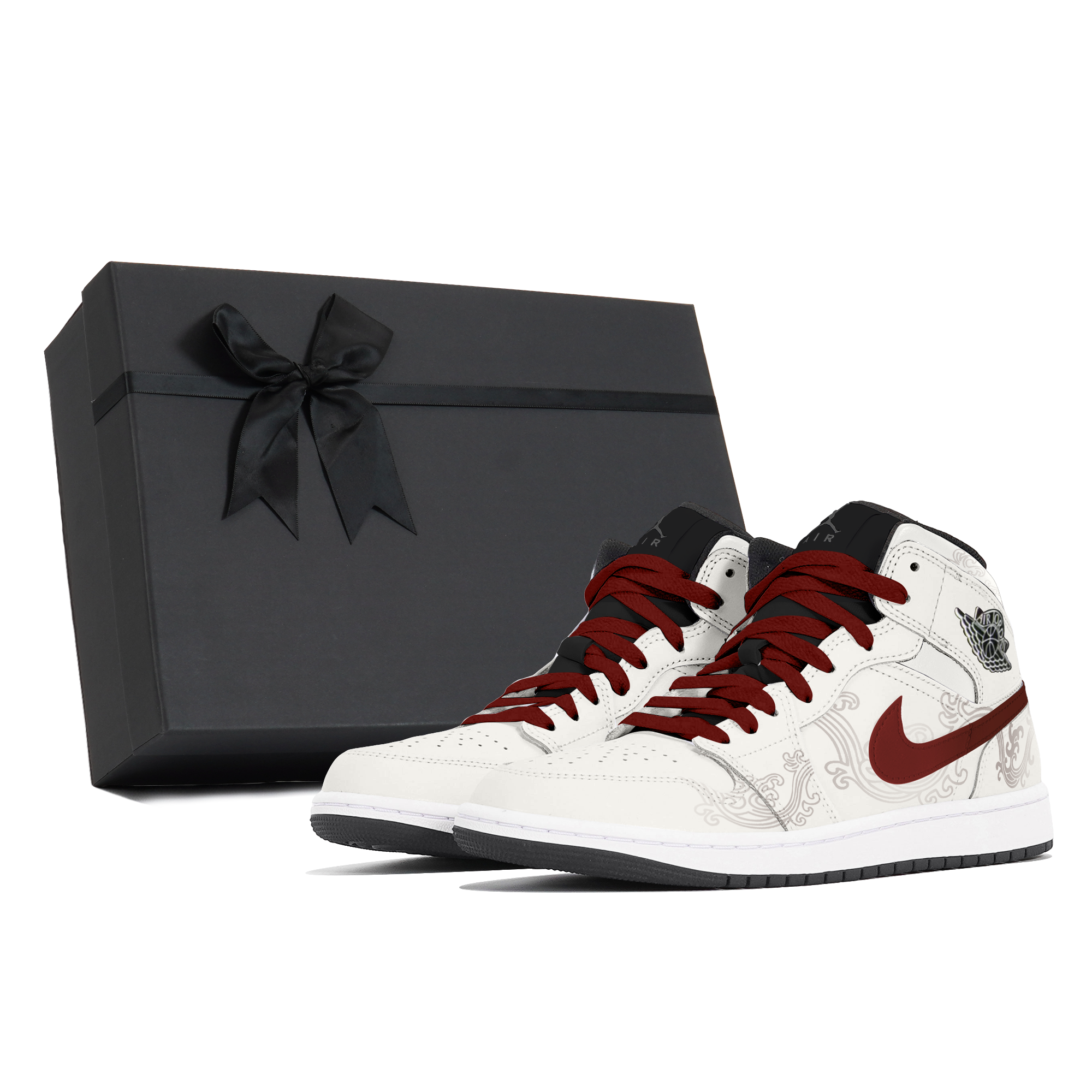 Jordan Air Jordan 1 Abrasion Resistant Abrasion Resistant Mid top Vintage Basketball Shoes Unisex Ecru