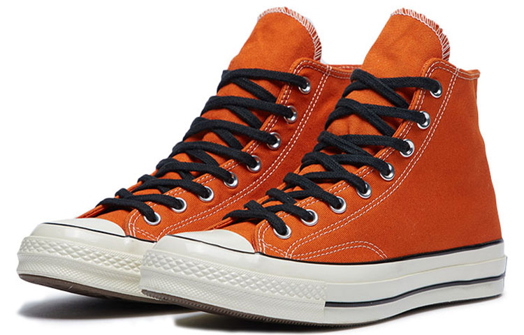 Кеды Converse 1970s Chuck High Top (оранжево-белые) — фото 3