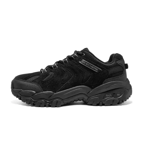 Skechers Awake Mountain Comfortable Abrasion Resistant Low top Outdoor Shoes Men's Black