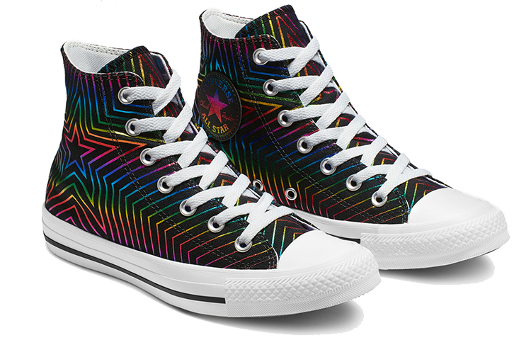 Женские кеды Converse Chuck Taylor All Star Exploding Star High Top (черные) — Чёрный — фото 3