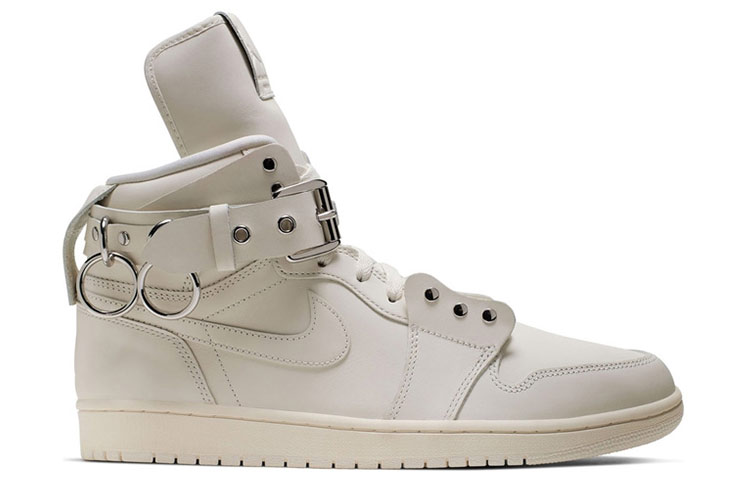 Comme Des Garçons X Jordan 1 Retro Strap High White