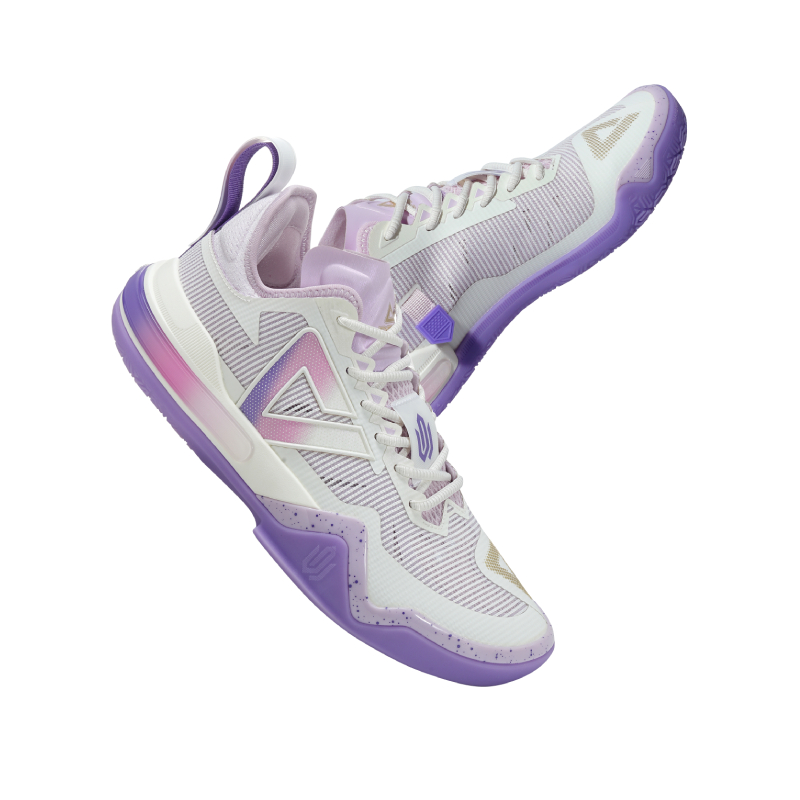 PEAK Andrew Wiggins AW1 Basketball Shoes Men’s Low Top Rainbow Rhythm Purple