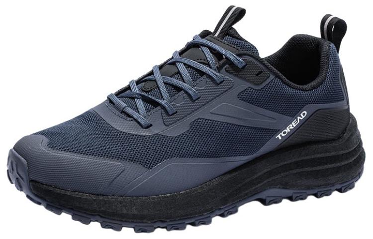 TOREAD Slip Resistant, Abrasion Resistant, Breathable Low top Hiking Shoes Men’s Blue Black