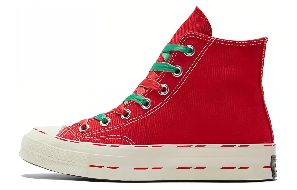 Converse 1970s Chuck Taylor All Star Snowman Abrasion Resistant Lightweight High top Canvas Shoes Unisex Red