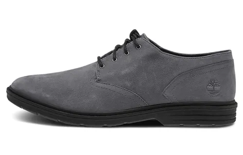 Timberland Casual Leather Shoes Men's Low Top Gray