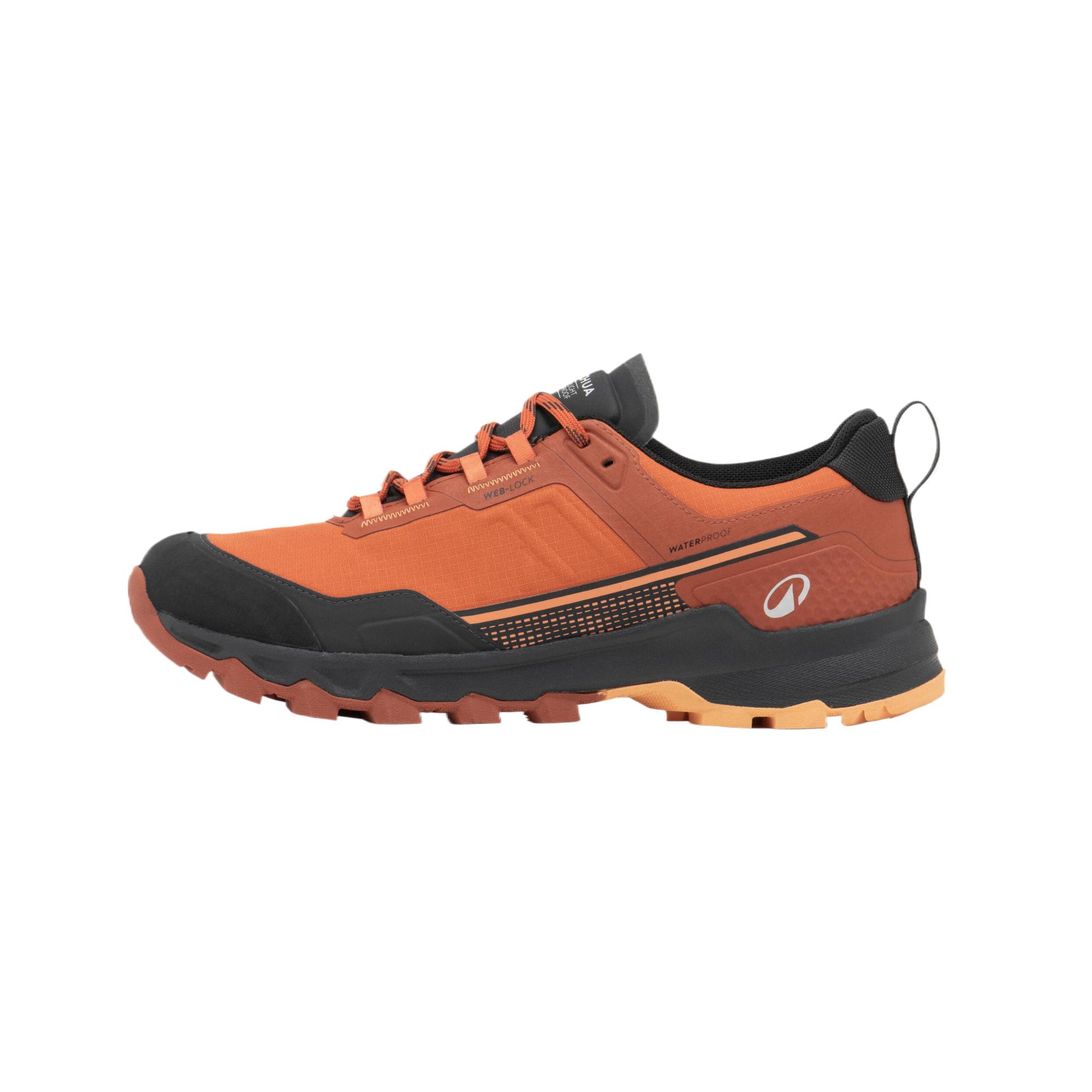 DECATHLON MH500 Slip Resistant Abrasion Resistant Low top Hiking Shoes Men’s Black Red