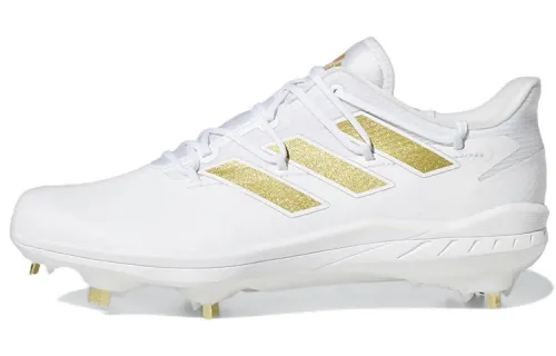 Adidas Adizero Cleats Athleisure Abrasion Resistant Low top Training Shoes Men's White Gold
