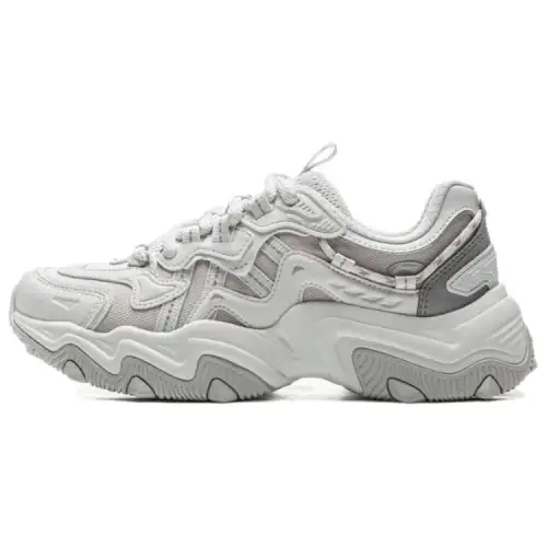 Li Ning Cat Paw Lite 2 Slip Resistant Abrasion Resistant Low top Chunky Sneakers Women's White