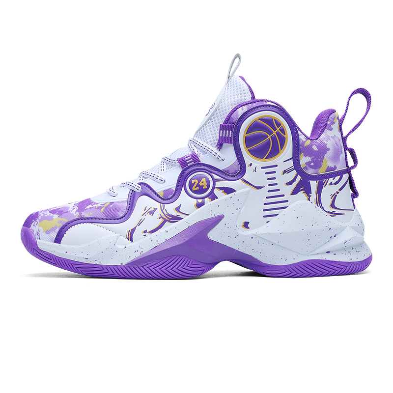 GQWE Breathable Slip Resistant Cushioning High top Basketball Shoes Unisex