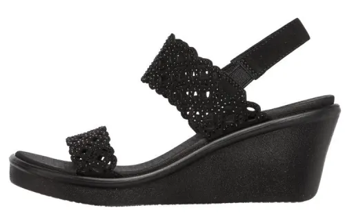Skechers Comfortable One Strap Sandals Women's All Black