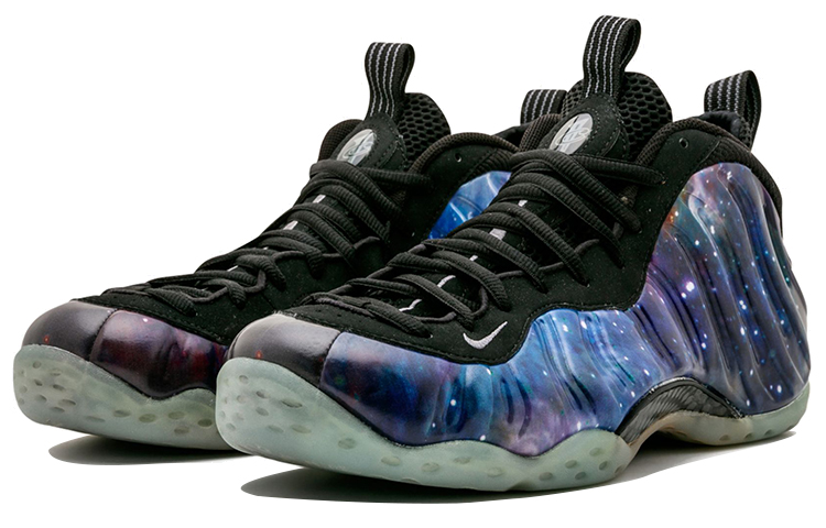Мужские кроссовки Nike Foamposite One NRG Galaxy (синие) — 黑曜石/深灰/黑 — фото 3
