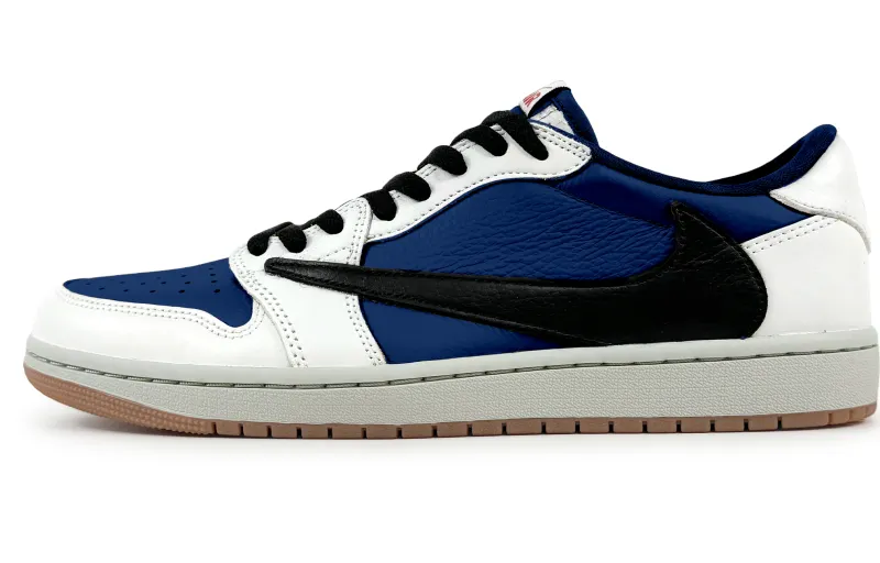 Travis Scott X Jordan Travis Scott X Air Jordan Vintage Basketball Shoes Unisex Low Top White
