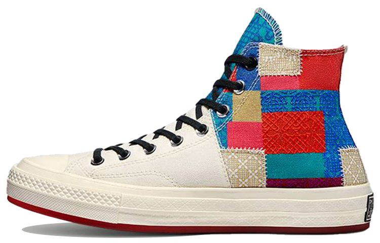 Кеды Converse Chuck 70 High (бело-сине-красные)