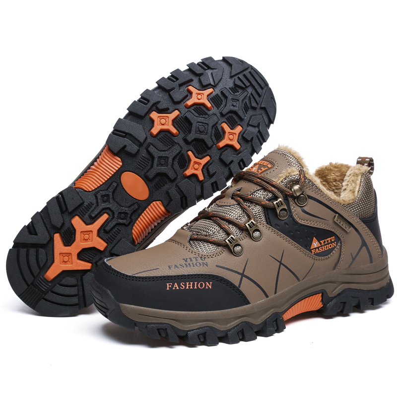 BIANSULONG Grip Odor Resistant Low top Mountaineering Shoes Men’s Brown