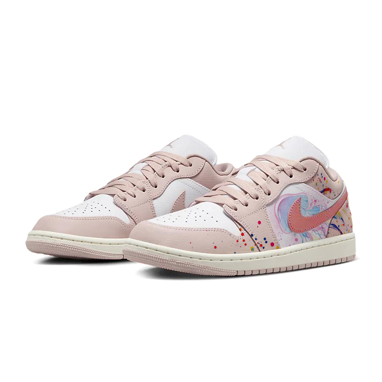 Jordan Air Jordan 1 Vintage Basketball Shoes Women’s Low Top White/Pink