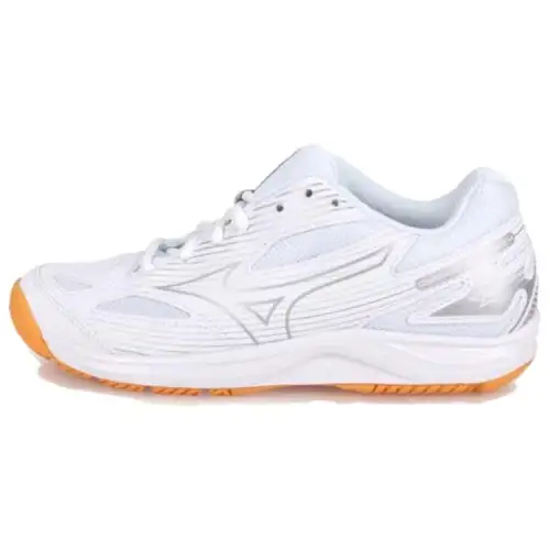 Mizuno Cyclone Speed 4 Slip Resistant Abrasion Resistant Low top Training Shoes Unisex White Silver