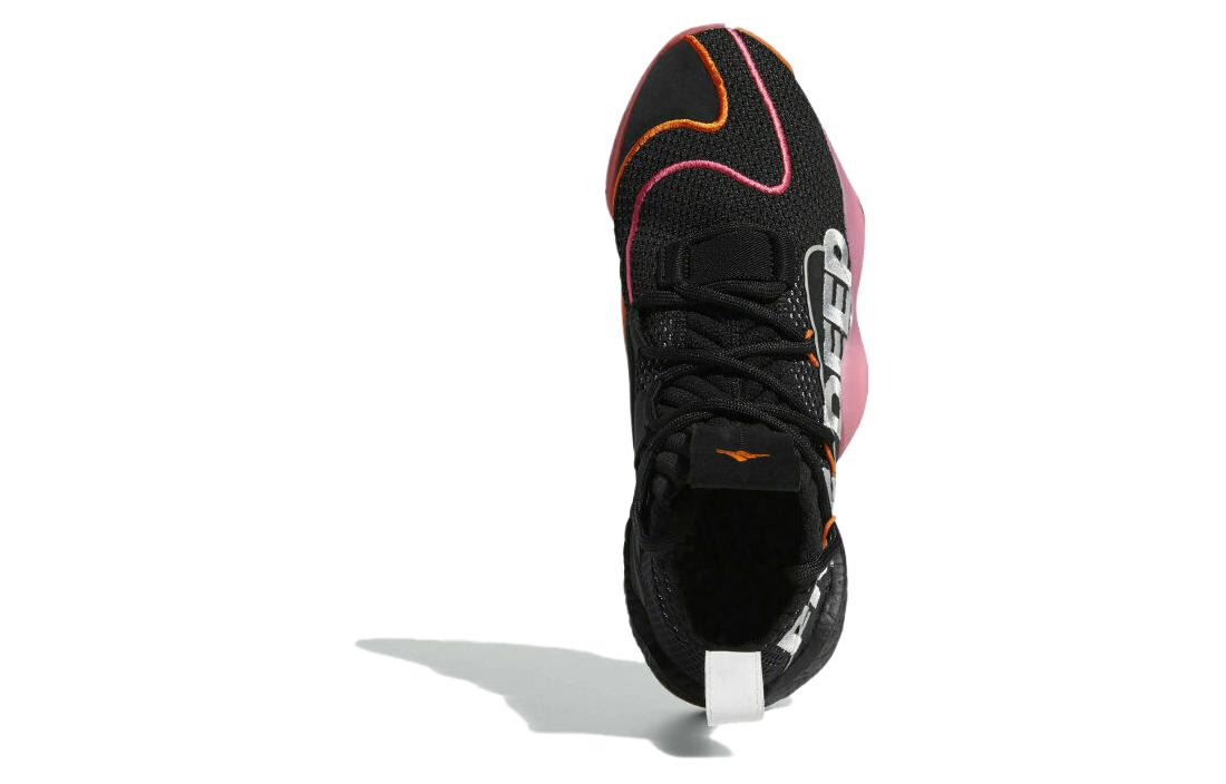 Мужские кроссовки adidas originals Crazy BYW X Wall Way (черный / оранжевый / розовый) — Чёрный / оранжевый / розовый — фото 5