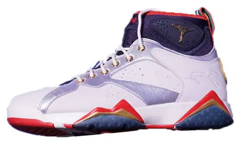 Trophy Room x Jordan Air Jordan 7 Abrasion Resistant High top Vintage Basketball Shoes Men's Blue White Red