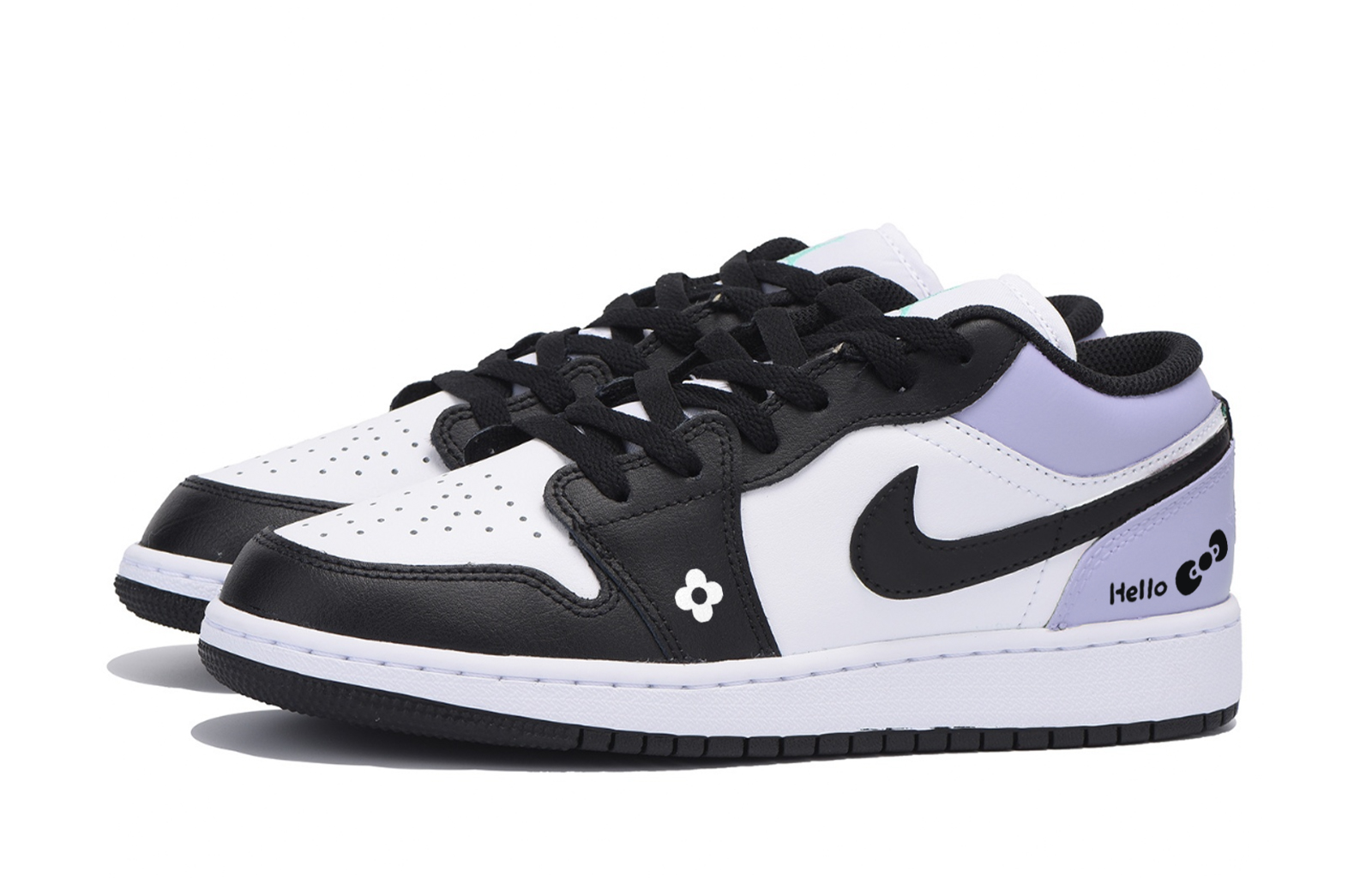 Jordan Air Jordan 1 Sweet, Cool, And Vintage, Special Shoe Box Low top Vintage Basketball Shoes Men’s White Purple