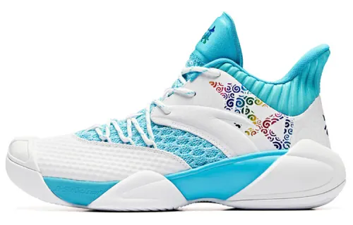 ANTA Basketball Shoes Men's Mid Top White/Blue