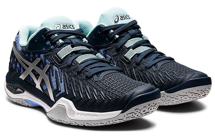 ASICS Court Control Ff 2 'Black Silver Blue' Women's