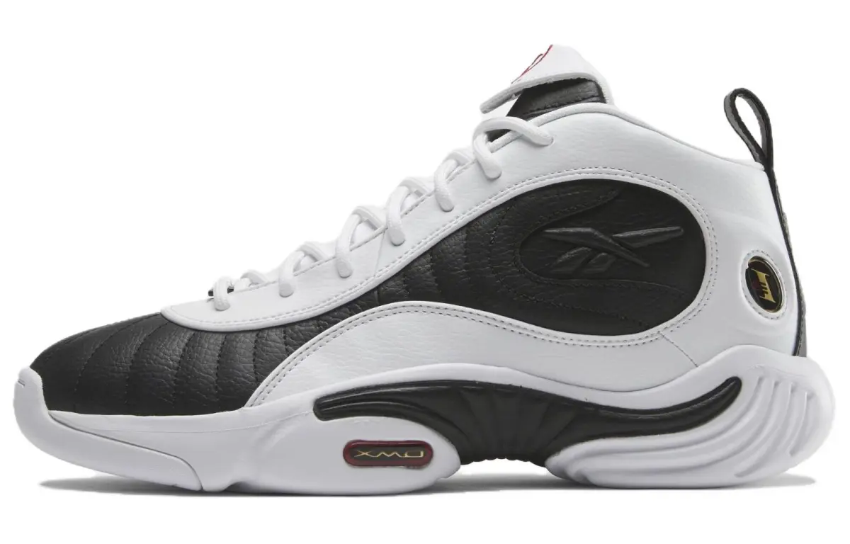 Reebok Answer3 Cushioning Abrasion Resistant High top Basketball Shoes Men's Black White