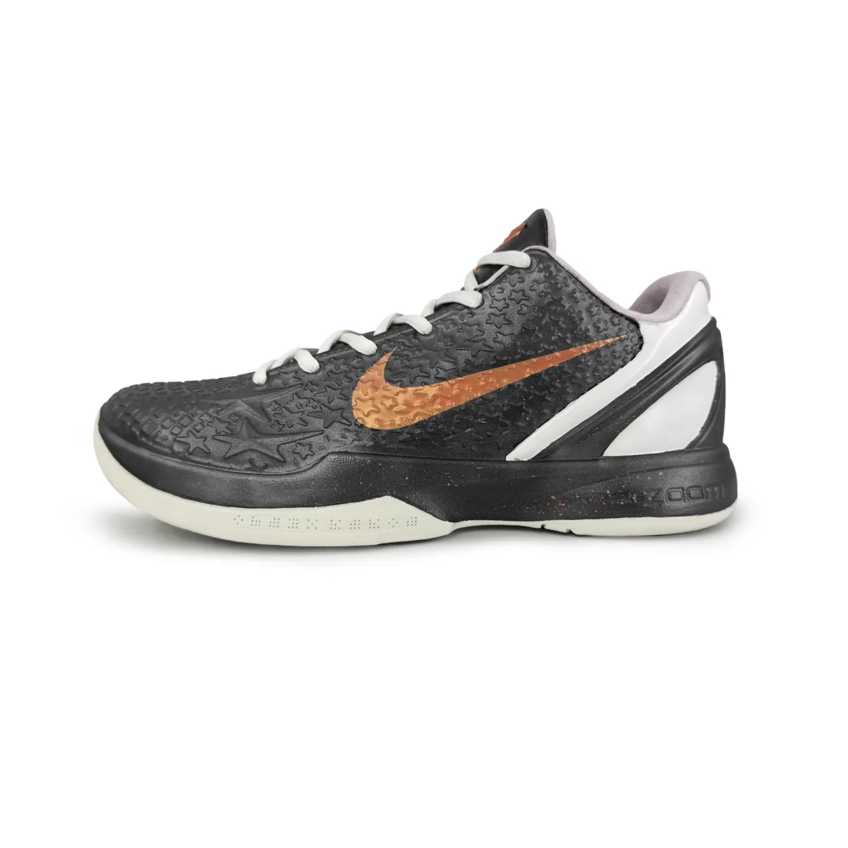 Nike Zoom Kobe 6 Cushioning, Wear Resistant Low top Basketball Shoes Men's Black Gold