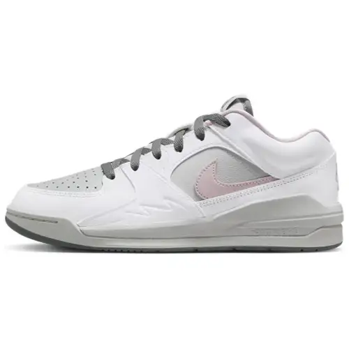 Jordan Stadium 90 Comfortable Slip Resistant Abrasion Resistant Low top Basketball Shoes Women's White Gray Pink