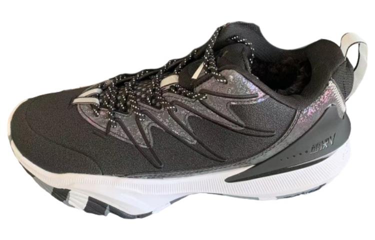 Anta Speedy Cushioning, Wear Resistant Low top Basketball Shoes Men's Black White
