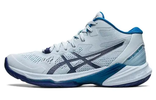Asics Sky Elite FF 2 MT 2 Fabric Synthetic Leather Low Top Volleyball Shoes Women's Blue Black