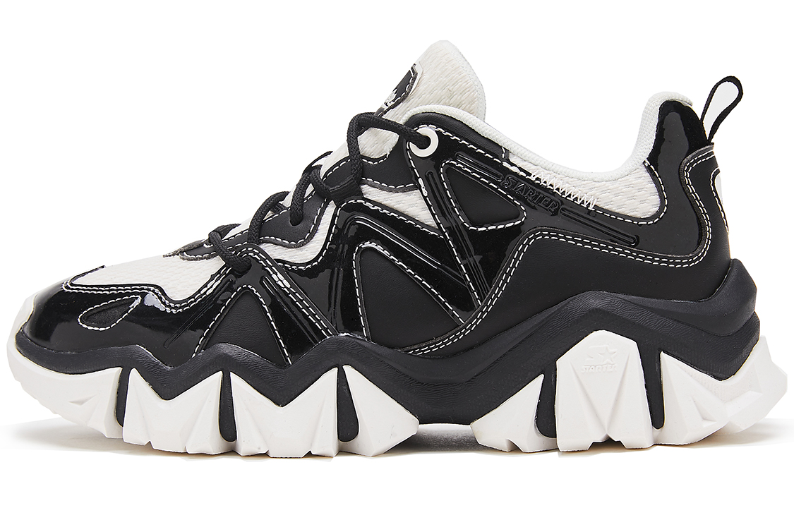 STARTER Textile, Synthetic Leather Abrasion Resistant Breathable Lightweight Height Increasing Low top Chunky Sneakers