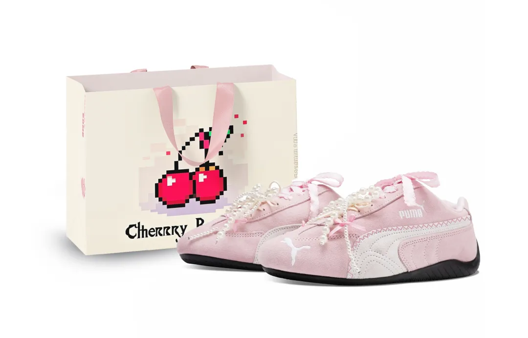 PUMA Speedcat Collection Cherry Bomb, Fan Belt Slip Resistant, Abrasion Resistant, Breathable Low top Training Shoes