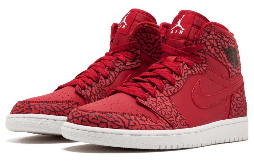 Jordan 1 Retro Red Elephant Print
