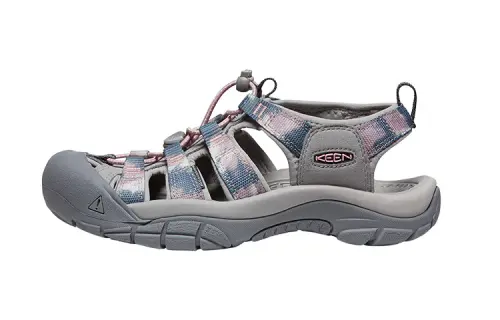Keen Newport H2 Fabric Breathable Support River Trekking Shoes Women's Gray/Tie Dye Pattern