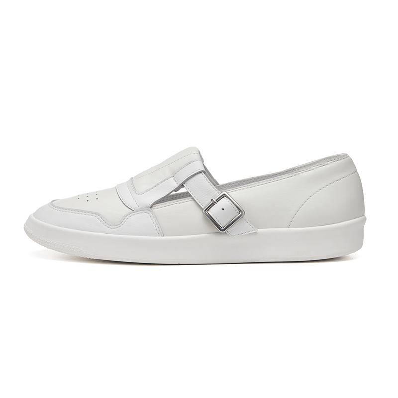 EQLZ EQUALIZER 1970 Top Grain Cow Leather Non slip Lightweight Low top Vintage Basketball Shoes Unisex White