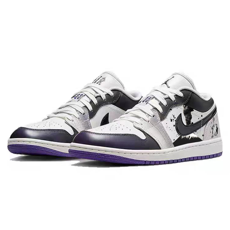 Jordan Air Jordan 1 Vintage Basketball Shoes Women’s Low Top Black/White