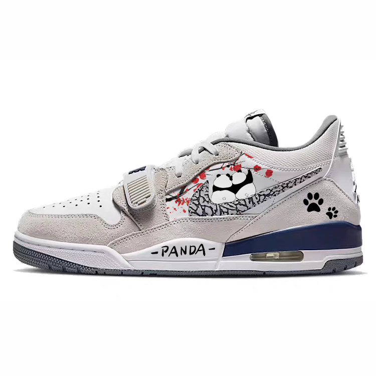 Jordan Legacy 312 Vintage Basketball Shoes Men’s Low Top Gray/White