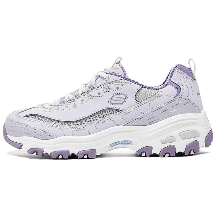 Skechers D'Lites 1.0 Height Increasing Low top Chunky Sneakers Women's Light Purple