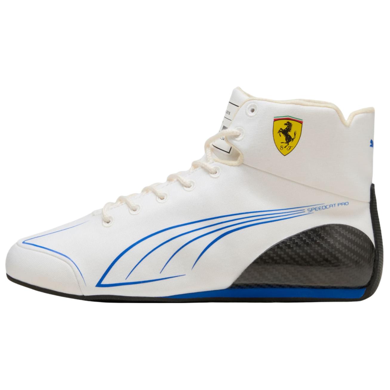 SCUDERIA FERRARI x PUMA Speedcat Abrasion Resistant High top Training Shoes Unisex White