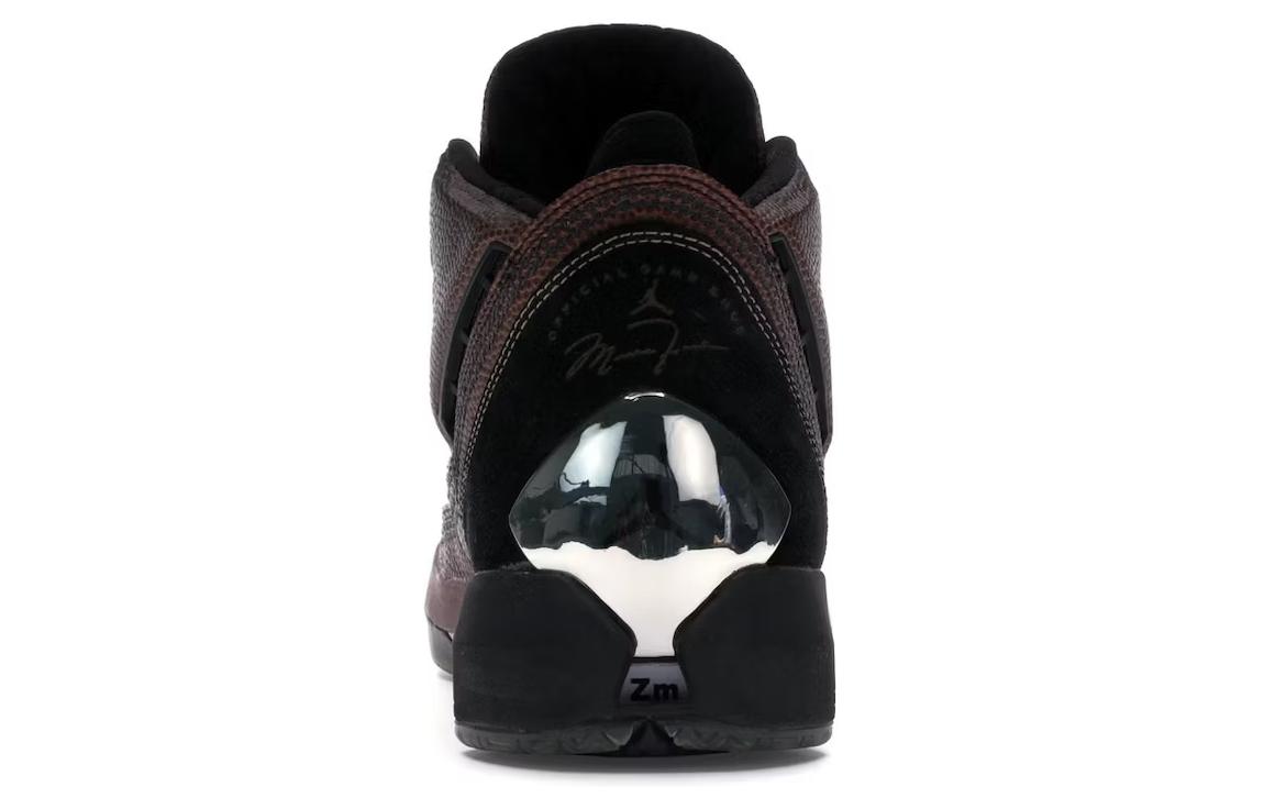 Мужские кроссовки Jordan Air Jordan 22 OG Basketball Leather (коричневые) — Чёрный / чёрный — фото 5
