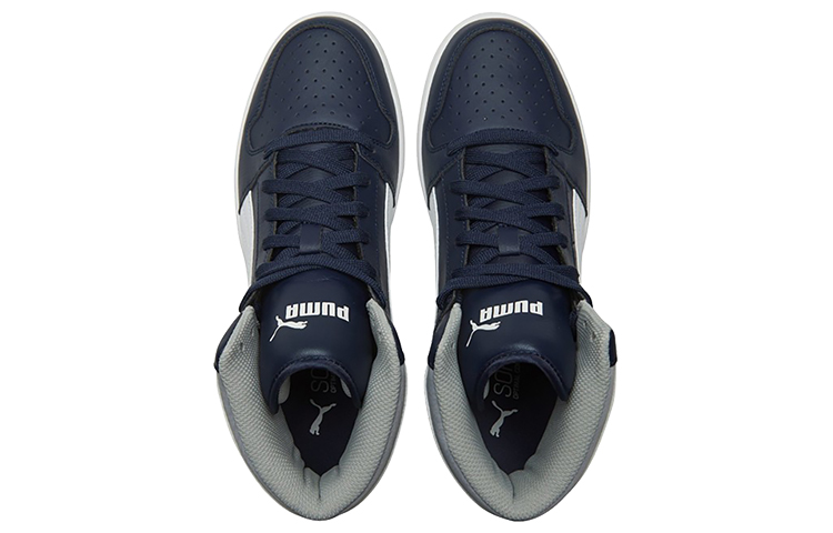 Кроссовки PUMA REBOUND (сине-бело-серые) — Синий / белый / серый — фото 4