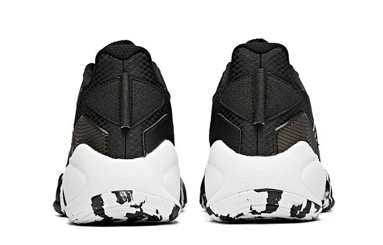Anta Cushioning Slip Resistant Abrasion Resistant Low top Basketball Shoes Men’s Black White