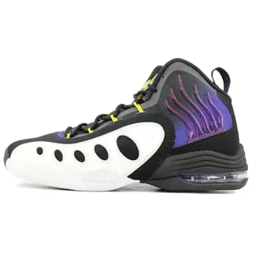 Nike Sonic Flight Sonic Flight Purple Venom Comfortable Shock Absorbing Anti-Slip Wear Resistant Mid-top Retro Basketball Shoes Men's Purple