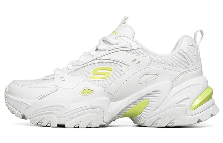 Skechers Stamina V2 Mecha Shoes 2 Comfortable Low top Chunky Sneakers Women's Lemon White
