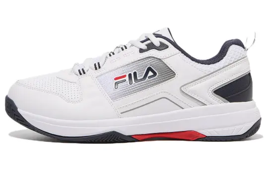 FILA Stroke 2 T3 Stroke 2 T3 Textile, Synthetic Leather Low top Tennis Shoes Unisex White Gray Korean Style